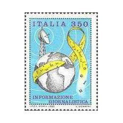 1 عدد تمبر اطلاعات روزنامه نگاری - ایتالیا 1985