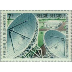 1 عدد تمبر روز  جهانی ارتباطات- بلژیک 1971