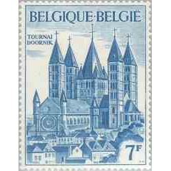 1 عدد تمبر 800 سالگی کلیسای تورنه - بلژیک 1971