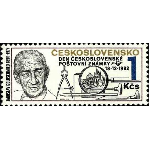 1 عدد تمبر روز تمبر -  چک اسلواکی 1982