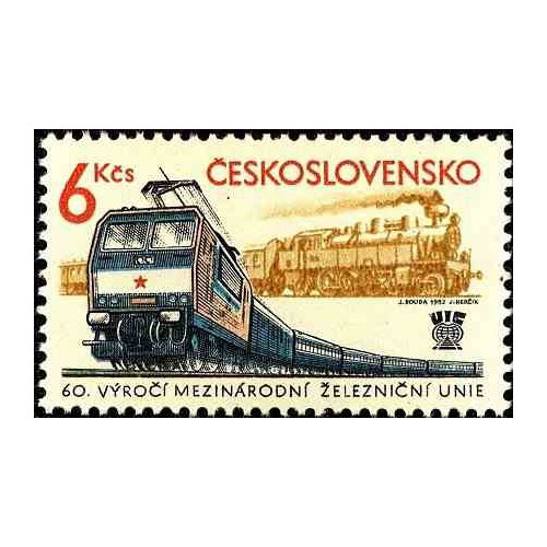 1 عدد تمبر 60مین سالروز اتحادیه بین المللی راه آهن -  چک اسلواکی 1982 قیمت 3.5 دلار