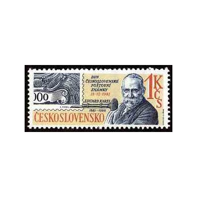 1 عدد تمبر روز تمبر -  چک اسلواکی 1981