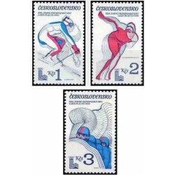 3 عدد تمبر بازیهای المپیک زمستانی لیک پلاسید -  چک اسلواکی 1980