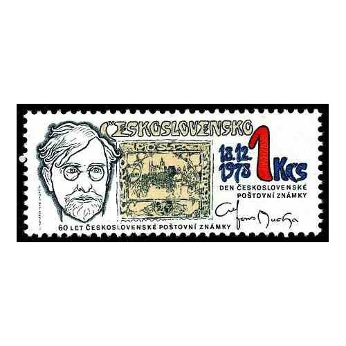 1 عدد تمبر روز تمبر -  چک اسلواکی 1978