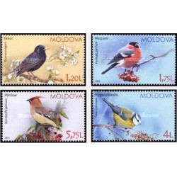 4 عدد تمبر پرندگان مولداوی - مولداوی 2015 قیمت 5.7 دلار