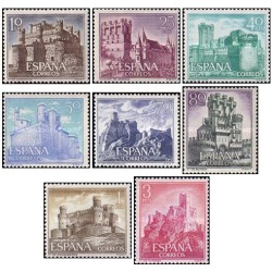 8 عدد  تمبر قلعه ها - اسپانیا 1966