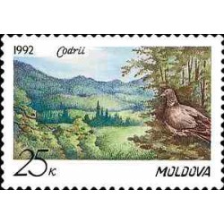 1 عدد تمبر حفاظت از طبیعت کدری - مولداوی 1992