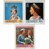 3 عدد تمبر 25مین سالروز تاجگذاری ملکه الیزابت دوم - جرسی 1977