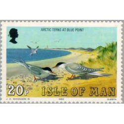 1 عدد تمبر سری پستی - مرغابیها -  جزیره من 1983