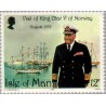 1 عدد تمبر بازدید شاه اولاف - جزیره من 1980