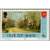 1 عدد تمبر سری پستی - مناظر - جزیره من 1973