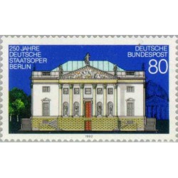 1 عدد تمبر 250مین سال اپرای دولتی برلین - جمهوری فدرال آلمان 1992