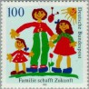 1 عدد تمبر آینده خانواده - نقاشی کودک - جمهوری فدرال آلمان 1992