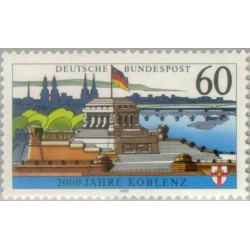1 عدد تمبر 2000مین سال کوبلنز - جمهوری فدرال آلمان 1992
