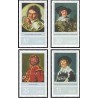 4 عدد تمبر 400مین سال تولد فرانز هالز - تابلو نقاشی - جمهوری دموکراتیک آلمان 1980
