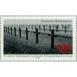 1 عدد تمبر 75 سالگی قبرهای جنگ آلمان - جمهوری فدرال آلمان 1994