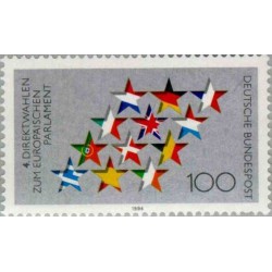 1 عدد تمبر چهارمین انتخابات مستقیم پارلمان اروپا - جمهوری فدرال آلمان 1994