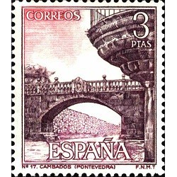 1 عدد  تمبر مناظر - Cambados Bridge, Pontevedra  - اسپانیا 1965