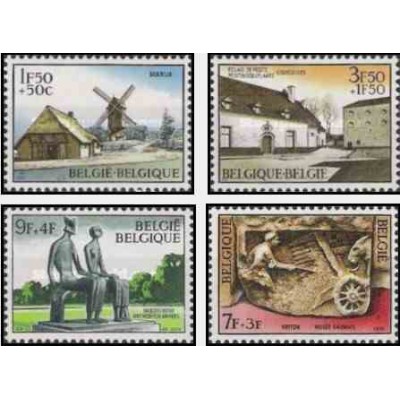 4 عدد تمبر فرهنگ - بلژیک 1970