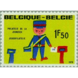 1 عدد تمبر فیلاتلیستهای جوان - بلژیک 1970
