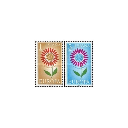 2 عدد تمبر مشترک اروپا - Europa Cept - اسپانیا 1964 2 عدد تمبر مشترک اروپا - Europa Cept - اسپانیا 1964