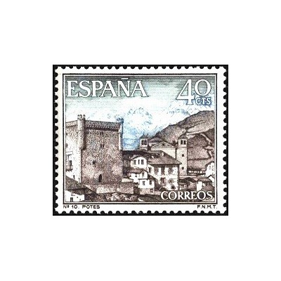 1 عدد  تمبر مناظر - Potes - اسپانیا 1964