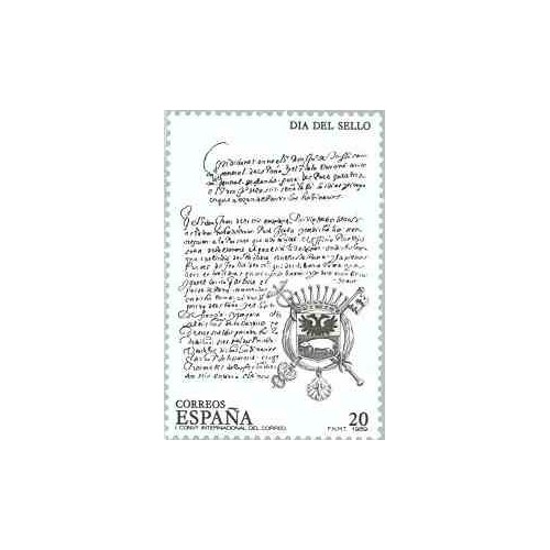 1 عدد تمبر روز تمبر - اسپانیا 1989