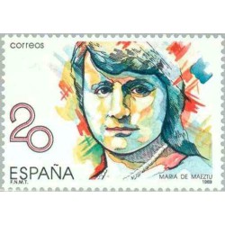 1 عدد تمبر زنان - ماریا مازتو - فمنیست - اسپانیا 1989
