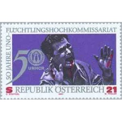 1 عدد تمبر 50مین سالگرد کمیساریال عالی پناهندگان سازمان ملل - اتریش 2001 قیمت 3.5 دلار