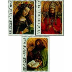 3 عدد تمبر محرابها - تابلو  - بلژیک 1986 قیمت 3.2 دلار