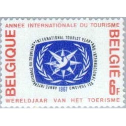 1 عدد تمبر سال بین المللی جهانگردی  - بلژیک 1967