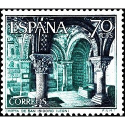 1 عدد  تمبر مناظر - San Isidoro´s Crypt, León - اسپانیا 1964