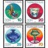 4 عدد تمبر هنر شیشه ای - جمهوری دموکراتیک آلمان 1983