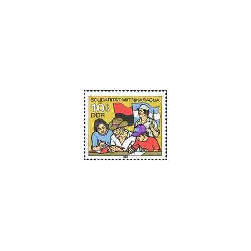 1 عدد تمبر همبستگی با نیکاراگوئه - جمهوری دموکراتیک آلمان 1983