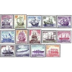 14 عدد  تمبر کشتی های نیروی دریایی اسپانیا - اسپانیا 1964 قیمت 5.9 دلار