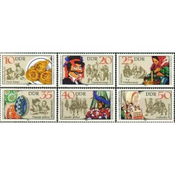 6 عدد تمبر افسانه های قومی سوربیان - جمهوری دموکراتیک آلمان 1982