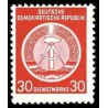 1 عدد تمبر خدمات - 30 -  جمهوری دموکراتیک آلمان 1954