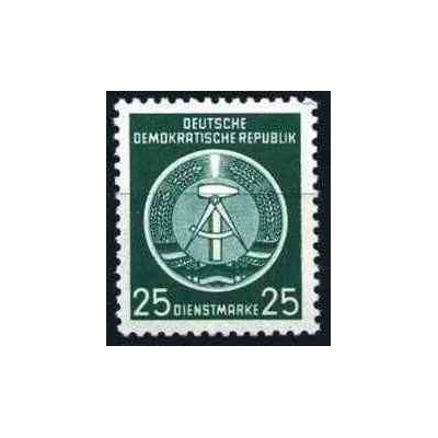 1 عدد تمبر خدمات - 25 -  جمهوری دموکراتیک آلمان 1954
