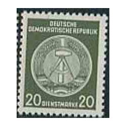 1 عدد تمبر خدمات - 20 -  جمهوری دموکراتیک آلمان 1954