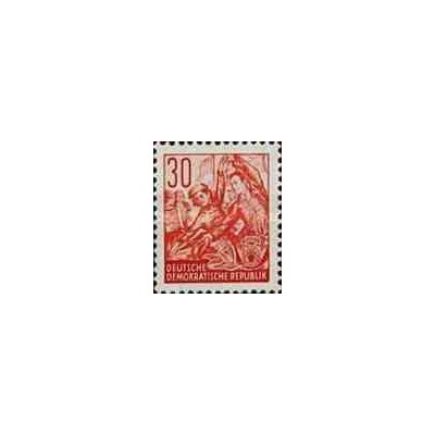 1 عدد تمبر سری پستی  - 30 -  جمهوری دموکراتیک آلمان 1953 قیمت 11.7 دلار