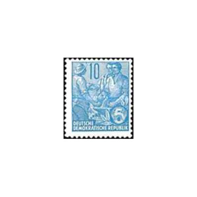 1 عدد تمبر سری پستی  - 10 -  جمهوری دموکراتیک آلمان 1955