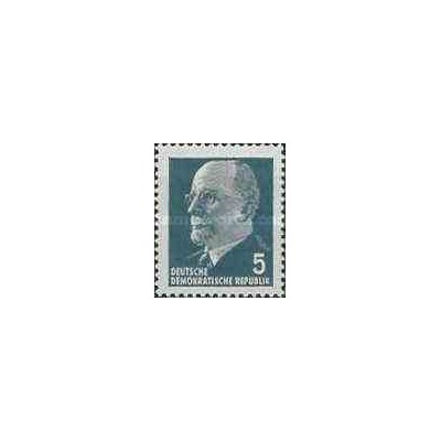 1 عدد تمبر سری پستی - والتر اولبریچ - 5 -  جمهوری دموکراتیک آلمان 1961