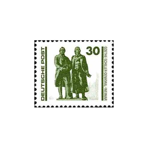 1 عدد تمبر سری پستی - ساختمانها و بناهای یادبود - 30 -  جمهوری دموکراتیک آلمان 1990