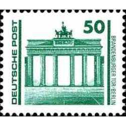 1 عدد تمبر سری پستی - ساختمانها و بناهای یادبود - 50 -  جمهوری دموکراتیک آلمان 1990