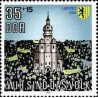 1 عدد تمبر کلیسای نیکولای - لایپزیک  -  جمهوری دموکراتیک آلمان 1990