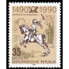 1 عدد تمبر 500مین سال خدمات پستی -  جمهوری دموکراتیک آلمان 1990
