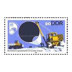 1 عدد تمبر نصب خط لوله گاز از اورنبورگ تا مرز روسیه - جمهوری دموکراتیک آلمان 1978