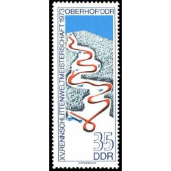 1 عدد تمبر مسابقات قهرمانی  اسکی جهان - جمهوری دموکراتیک آلمان 1973
