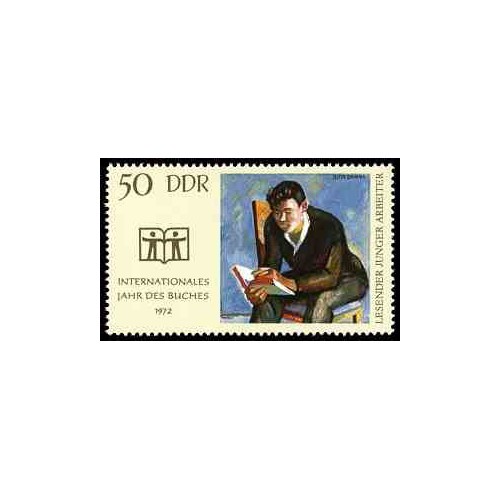 1 عدد تمبر سال بین المللی کتاب - جمهوری دموکراتیک آلمان 1972