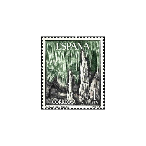 1 عدد تمبر مناظر - غار دراخ، مایورکا - اسپانیا 1964 1 عدد تمبر مناظر - غار دراخ، مایورکا - اسپانیا 1964